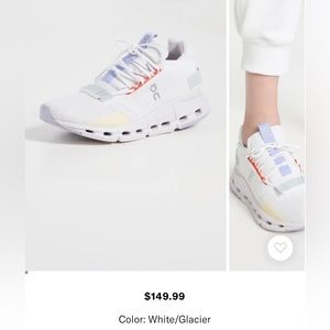 On Cloud Cloud Nova sneakers Women’s size 10 in White / Glacier